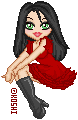 a black haired girl || base by angy-chan