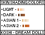 colors for skin!