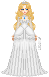a girl in a nice dress. very elegant.