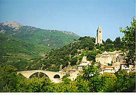 Olargues, medieval town, Picture