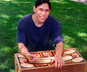 John carving his box