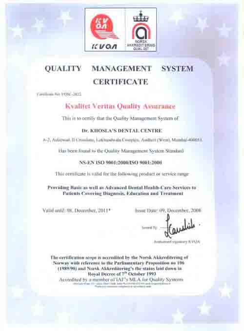 ISO Certificate