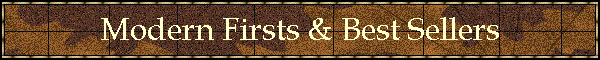 Modern Firsts & Best Sellers