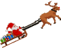 santa flying