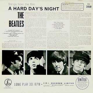 A Hard Day's Night Back Cover