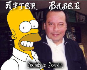 Humberto Velez, Homer Simpson, and dub director of the series.
