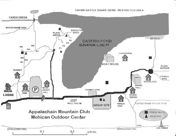 mohician outdoor center, catfish pond