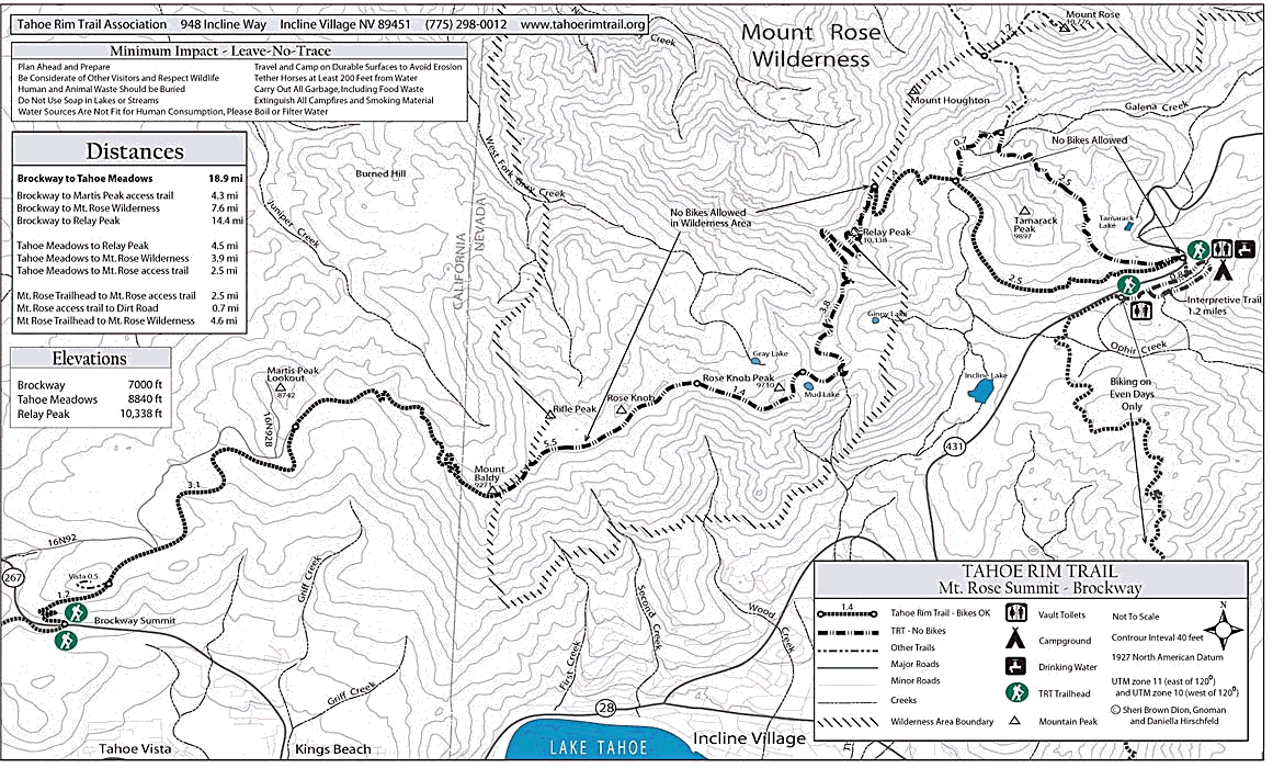 Martis Pk, Mt. Baldy, Rifle Pk.