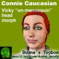 Connie replacement Caucasian head MT for Vicky