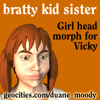Bratty Kid Sister head MT for Vicky