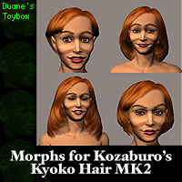 Kyoko hair morphs