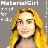 MaterialGirl head MT for Vicky