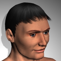 nHair for Mike rescaled for PoserDude