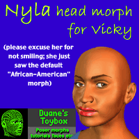 Nyla replacement African-American head MT for Vicky