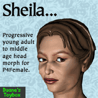 Sheila/Myrna middle-aged woman morph