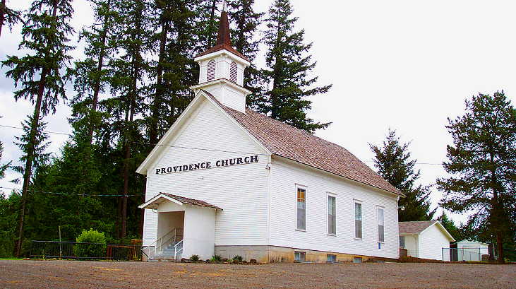 According to the memorial marker this church was founded in 1853.