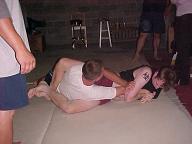 Anthony trying the wrist lock