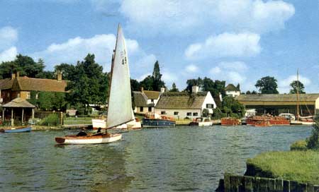 The River Bure at Horning, Norfolk Broads. c1968
