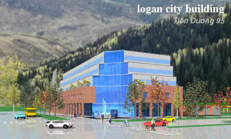 logan city building, utah, usa