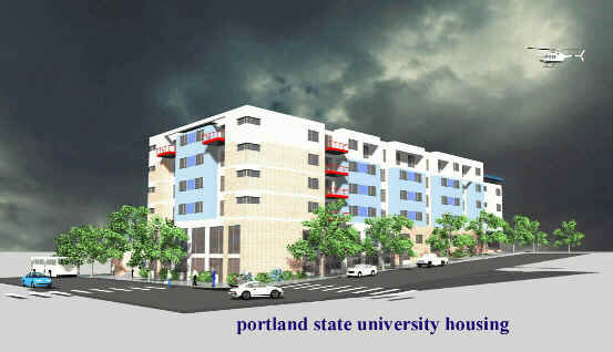 portland state university housing west block, oregon