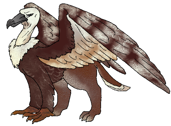 [ Paniyan Vulture-hyena Ibuushe; image &copy; Qalam of Paniya ]