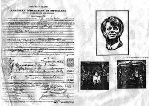 Picture of band and documents