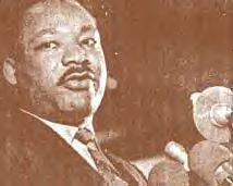 King giving a speech