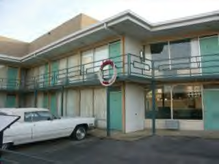 The Lorraine Motel, where Rev. King was assassinated, now the site of the National Civil Rights Museum.