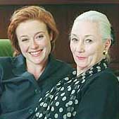 Like mother, like daughter? 
Jennifer Ehle, left, and her mother, Rosemary Harris, have 
both been nominated for their leading performances in
dramas. Ehle is in The Real Thing,
while Harris starred in Waiting in the Wings.    photo by 
Ari Mintz