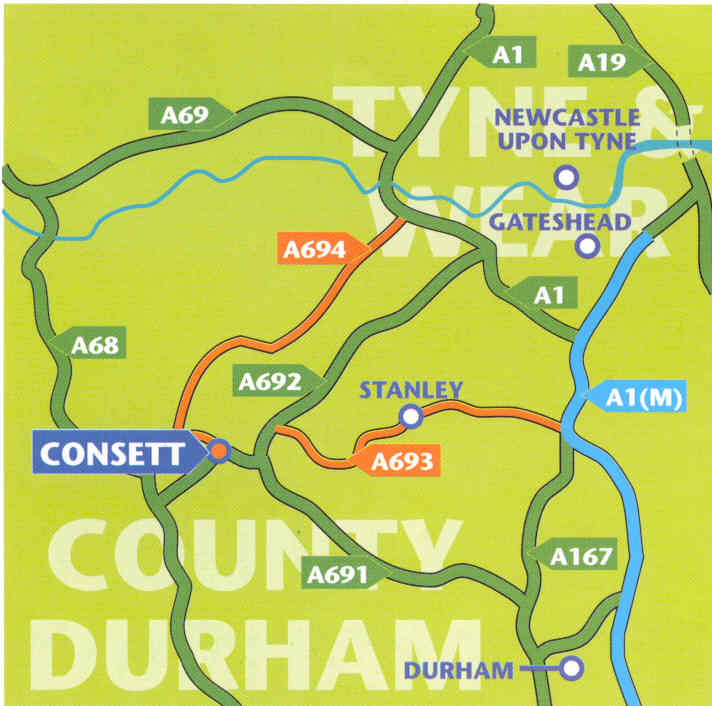 select Consett to zoom in