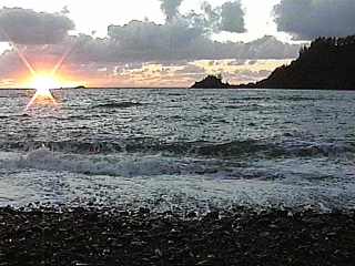 Sunrise over Hana Bay