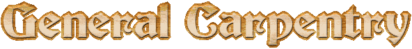 Page Title -- General Carpentry