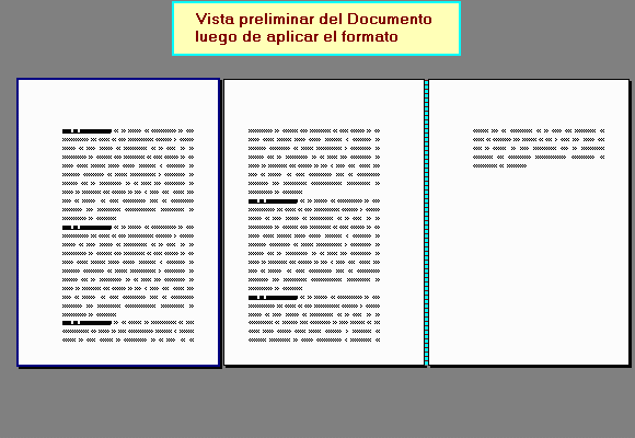  Esta es la Vista Preliminar de Impresin del documento, con el Formato aplicado 