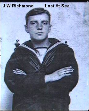 Lost at Sea,-J.W.Richmond-Hull fisherman, in Naval Reserves Uniform.