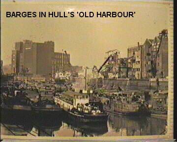 Barges in Hull's 'Old Harbour'