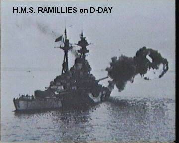 The 'Ramillies-D-Day, Photo-Coutesy of the Imperial War Museum-A24459-Do not copy without written permission of I.W.M.