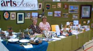 Joanne and Colleen attending our stall.
