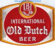 International Brewing Old Dutch Beer Uniform Patch