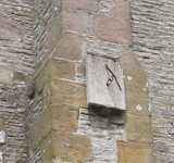 and sun dial detail