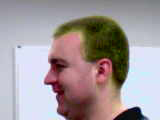 me with green hair