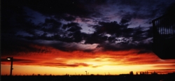 Words of Wisdom: Sunset and Etheric City, Copyright: Milson Macleod 1999