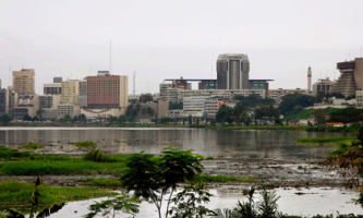 The city borders a large lagoon, now poisoned by the toxic oil sludge.