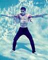 Antonio underwater in a swimming pool