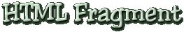 html fragment
