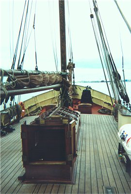 Audrey - the foredeck