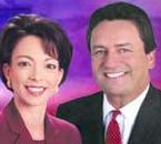 WPEC/Ch. 12 anchors Liz Quirantes and Curt Fonger helm the 11 p.m. newscast. (Courtesy WPEC-TV)