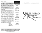 Sheepshead Review, Winter 2006 issue insides