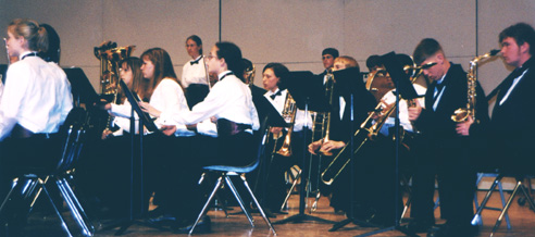 Brass Section Waits to Play