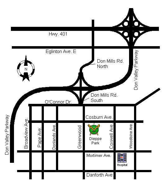 Map To Dieppe Park