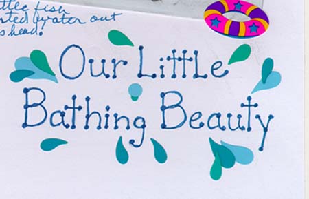 Bathing Beauty page title - lettering